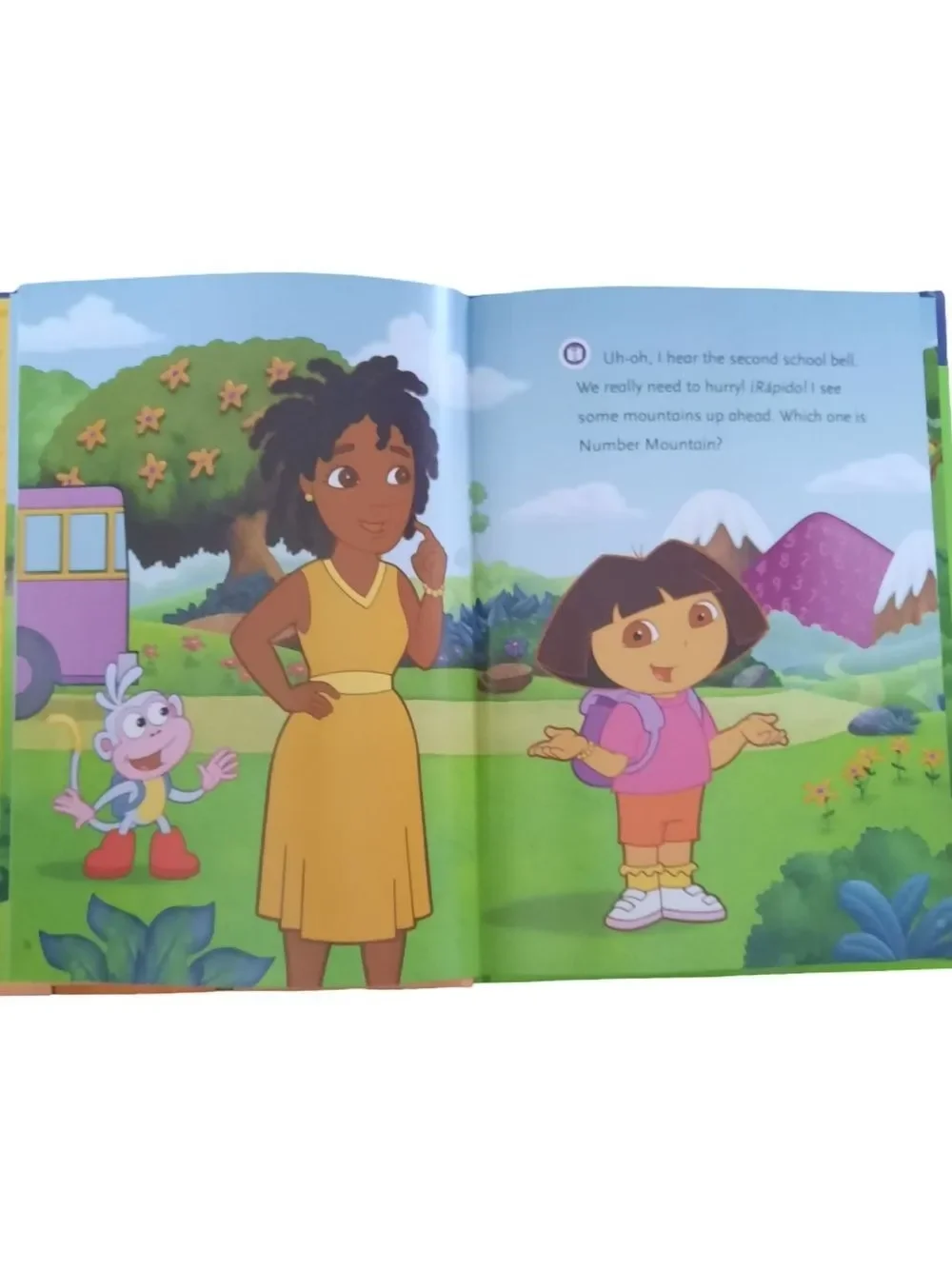LeapFrog TAG Reading Book - Dora Goes to School (Pink & Purple)